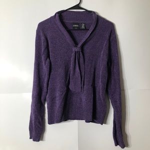 3/$20 Erika purple sweater v-neck long sleeve